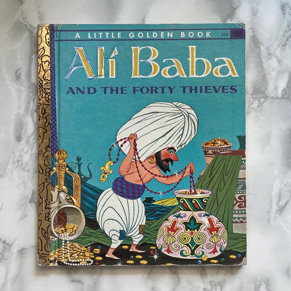 Vintage Little Golden Book Ali Baba & the Forty Thieves